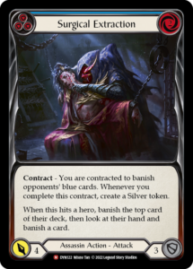 Surgical Extraction Card Flesh and Blood