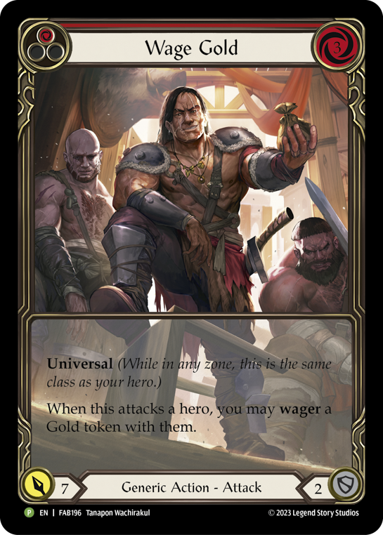 Wage Gold (Red) Card Flesh and Blood