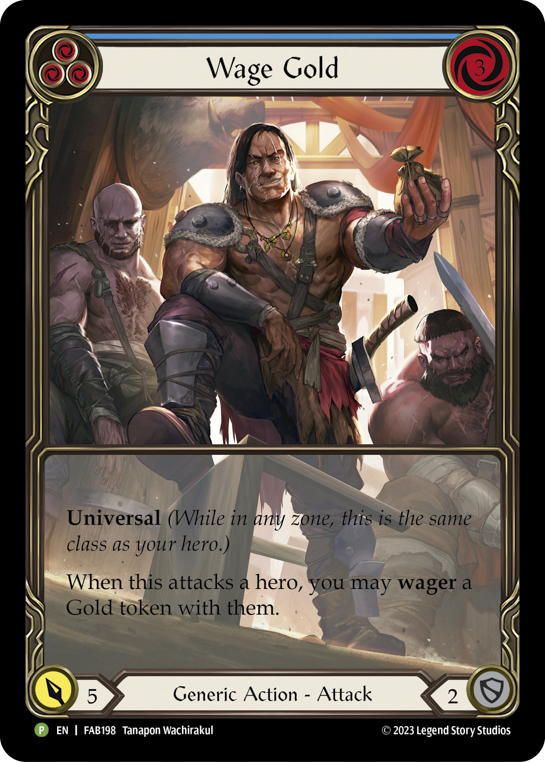 Wage Gold (Blue) Card Flesh and Blood