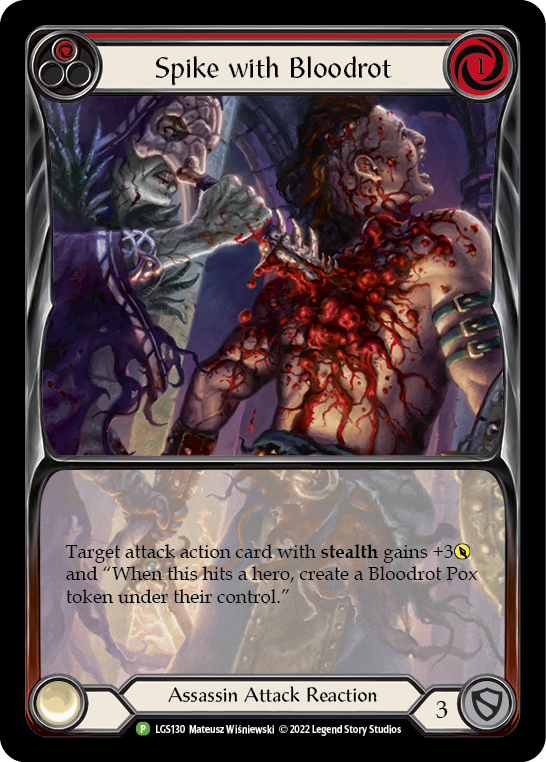 Spike with Bloodrot (Red) Card Flesh and Blood