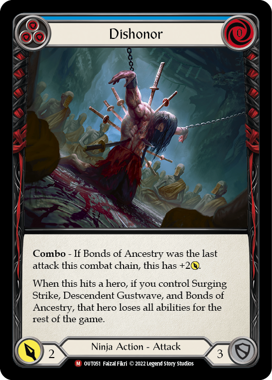 Dishonor Card Flesh and Blood