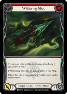 Withering Shot (Red) Card Flesh and Blood