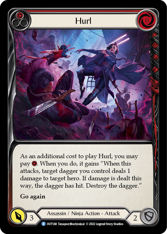 Hurl (Red) Card Flesh and Blood