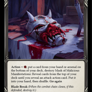 Mask of Malicious Manifestations Card Flesh and Blood