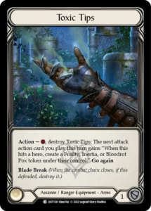 Toxic Tips Card Flesh and Blood