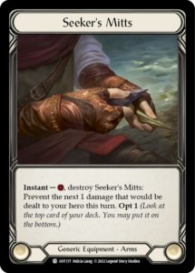 Seeker's Mitts Card Flesh and Blood