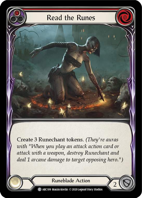 Read the Runes (Red) Card Flesh and Blood
