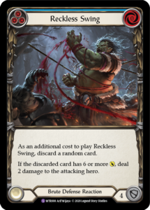 Reckless Swing Card Flesh and Blood